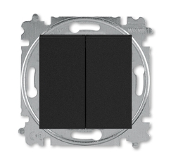 ABB Levit Антрацит / дымчатый чёрный Переключатель и кнопка с перекидным контактом | 3559H-A53445 63W | 2CHH595345A6063 | ABB