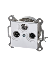 ABB Levit Белый Розетка TV-R-SAT единственная | 5011H-A03303 03W | 2CHH083303A6003 | ABB