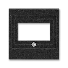 ABB Levit Антрацит / дымчатый чёрный Накладка для розеток USB / HDMI / VGA Антрацит | 5014H-A00040 63 | 2CHH290040A4063 | ABB