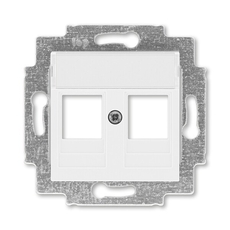 ABB Levit Белый Накладка с суппортом для информационных разъёмов | 5014H-A01018 03 | 2CHH291018A4003 | ABB