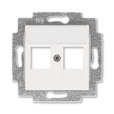 ABB Levit Жемчуг Накладка с суппортом для информационных разъёмов | 5014H-A01018 68 | 2CHH291018A4068 | ABB