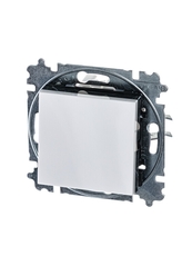 ABB Levit Белый / дымчатый чёрный Выключатель 1-кл. | 3559H-A01445 62W | 2CHH590145A6062 | ABB