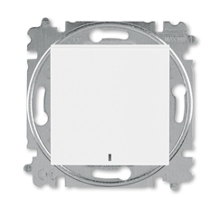 ABB Levit Белый / белый Выключатель 1-кл. с подсветкой | 3559H-A01446 03W | 2CHH590146A6003 | ABB