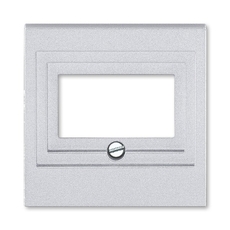 ABB Levit Серебро / дымчатый чёрный Накладка для розеток USB / HDMI / VGA Серебро | 5014H-A00040 70 | 2CHH290040A4070 | ABB