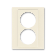 ABB Levit Слоновая кость / белый Сменная панель на розетку с з/к двойную Слоновая кость | ND5513H-A2223 17 | 2CHH132223A8017 | ABB