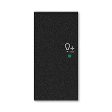 ABB Levit Антрацит Клавиша 2-ая левая с символом светорегулятора free@home | 6220H-A02104 63 | 2CHH622104A4063 | ABB