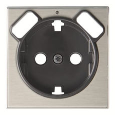 Накладка для розетки SCHUKO с 2хUSB ЗУ, арт.8188.3, серия SKY, цвет нержавеющая сталь | 2CLA858830A1401 | ABB