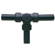 Ответвитель ASC34X3/T/BL, Т-образный, полиамид 66, черный, резьба M34, d34, 10 шт. в пачке | 7TCA296000R1540 | ABB