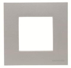 Рамка 1-постовая, 2-модульная, базовая, серия Zenit, цвет серебристый | 2CLA227110N1301 | ABB