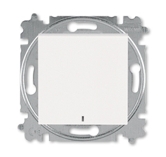 ABB Levit Жемчуг / ледяной Выключатель кнопочный 1-кл. с подсветкой | 3559H-A91447 68W | 2CHH599147A6068 | ABB