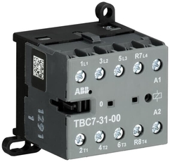 Мини-контактор TBC7-31-00-62 (12A при AC-3 400В), катушка 77-143VDC, с винтовыми клеммами | GJL1313461R6002 | ABB
