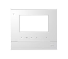 Рамка для абонентского устройства 4,3, белый глянцевый | 2TMA070130W0051 | ABB