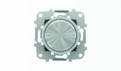 Механизм электронного универсального поворотного светорегулятора 60 - 500 Вт, серия SKY Moon, кольцо хром|2CLA866000A1401| ABB