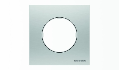 Рамка 1-постовая, серия SKY Moon, цвет нержавеющая сталь|2CLA867100A4001| ABB