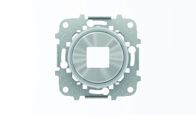 Накладка для механизмов зарядного устройства USB, арт.8185, серия SKY Moon, кольцо хром|2CLA868500A1401| ABB