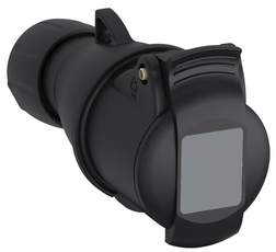 Розетка кабельная ICAT 432-C6B, 32А, 3P+N+E, IP44, 6ч, черный, для шоу-бизнеса|2CMA100566R1000| ABB