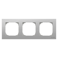 Рамка 3-постовая, серия SKY, цвет нержавеющая сталь|2CLA857300A1401| ABB