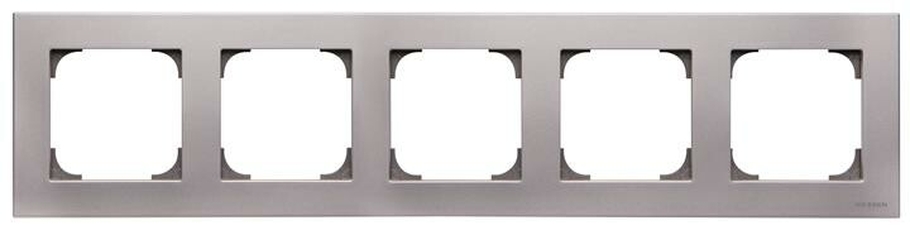 Рамка 5-постовая, серия SKY, цвет серебристый|2CLA857500A1301| ABB