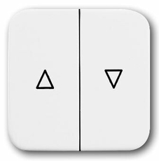 Клавиша для механизма выключателя жалюзи 2000/4 U и 2020/4 U, серия Reflex SI, цвет альпийский белый | 1713-0-0200 | 2CKA001713A0200 | ABB