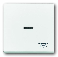 Клавиша для мех. 1-клавишного выкл./перекл./кнопки, с прозрачной линзой и символом СВЕТ, серия solo/future, белый | 1751-0-3084 | 2CKA001751A3084 | A