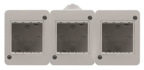 ABB Zenit/Stylo Коробка IP55 для открытой установки на 6 модуля | N3293 | 2CLA329300N1101 | ABB