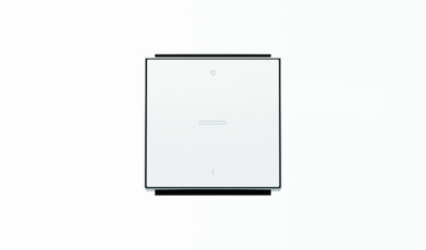 Клавиша для 1-клавишных выключателей/переключателей/кнопок с символом I/O и линзой подсветки, серия SKY, цвет альпийский белый|2CLA850140A1101| ABB