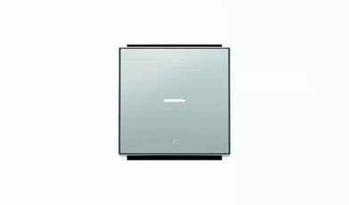 Клавиша для 1-клавишных выключателей/переключателей/кнопок с символом I/O и линзой подсветки, серия SKY, цвет нержавеющая сталь|2CLA850140A1401| ABB