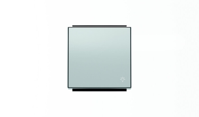 Клавиша для 1-клавишных выключателей/переключателей/кнопок с символом СВЕТ, серия SKY, цвет серебристый алюминий|2CLA850420A1301| ABB