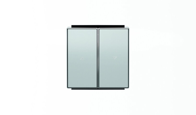 Клавиша для механизма выключателя жалюзи 8144 и 8144.1, серия SKY, цвет серебристый алюминий|2CLA854400A1301| ABB