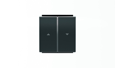 Клавиша для механизма выключателя жалюзи 8144 и 8144.1, серия SKY, цвет чёрный барх.|2CLA854400A1501| ABB