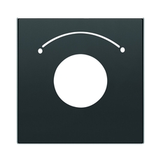 Накладка для механизма выключателя с ключом на 2 положения, серия SKY, цвет чёрный барх.|2CLA855300A1501| ABB