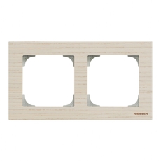 Рамка 2-постовая, серия SKY, цвет дерево белый ясень|2CLA857200A2001| ABB