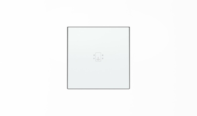 Накладка для механизма карточного выключателя с линзой подсветки и маркировкой, серия SKY, цвет альпийский белый|2CLA851400A1101| ABB