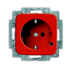 Розетка Schuko с индикацией LED, Duro, оранжевый | 2013-0-5283 | 2CKA002013A5283 | ABB