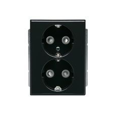 Розетка Double Shuko 16А 230В Impressivo, антрацит | 302EUC-81 | 2TKA00000440 | ABB