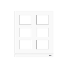 Рамка станции вызова, размер 2/3, белая|51025CF-W| ABB