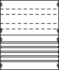 Панель с системой шин 250А 1ряд/4рейки | 1V02A | ABB