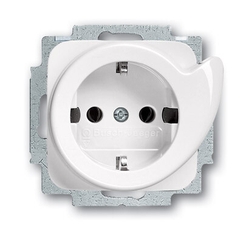 Розетка SCHUKO 16А 250В с выталкивателем вилки, серия Reflex SI, цвет альпийский белый | 2011-0-2605 | 2CKA002011A2605 | ABB