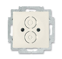 Плата центр. с суппортом для разъёмов с резьбовым креплением М16х0.75, серия solo/future, цвет savanne/сл. кость | 1710-0-3655 | 2CKA001710A3655 | AB