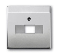 Накладкадля 1-постовой телекоммуникационной розетки 0213, 0216, с полем для надписи, серия pur/сталь | 1710-0-3763 | 2CKA001710A3763 | ABB