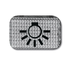 Линза прозрачная с символом 