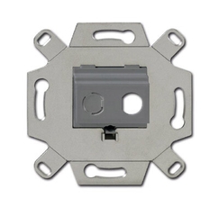 Адаптор/суппорт для ТВ-разъёмов тип F, BNC-F, цвет серый | 0230-0-0438 | 2CKA000230A0438 | ABB