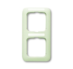 Рамка 2-постовая, вертикальная, с полем для надписи, серия Busch-Duro 2000 SI, цвет слоновая кость | 1754-0-2239 | 2CKA001754A2239 | ABB