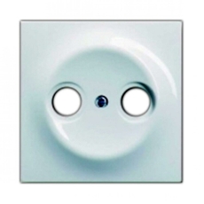 Накладка (центральная плата) для TV-R розетки, серия impuls, цвет белый бархат | 1753-0-0168 | 2CKA001753A0168 | ABB