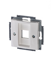 ABB Basic 55 Альп. белый Плата центральная 1-я для коммуникац розеток 0210, 0211 и 0219 | 1753-0-0213 | 2CKA001753A0213 | ABB