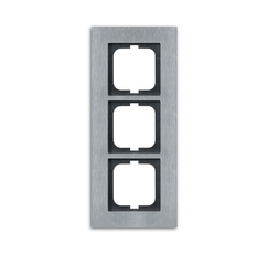 Рамка 3-постовая, серия carat, сталь | 1754-0-4256 | 2CKA001754A4256 | ABB