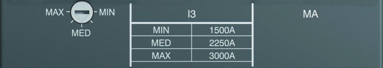 Расцепитель защиты MA 160 Im=800...1600 XT4 3p | 1SDA067496R1 | ABB