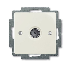 ABB Basic 55 Шале (белый) Розетка TV оконечная | 1724-0-4317 | 2CKA001724A4317 | ABB