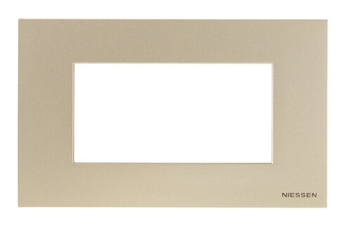 ABB Zenit Шампань Рамка итальянский стандарт на 4 модуля | N2474 CV | 2CLA247400N1901 | ABB