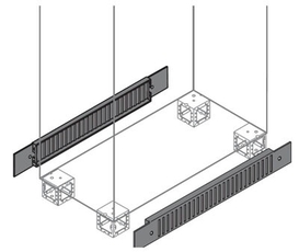Фланец цоколя вент.100х1000мм ВхШ, 2 шт | ZN0010 | ABB